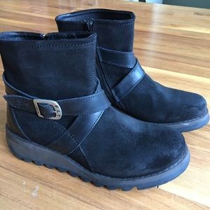 Black Fly London wedge boots size 37